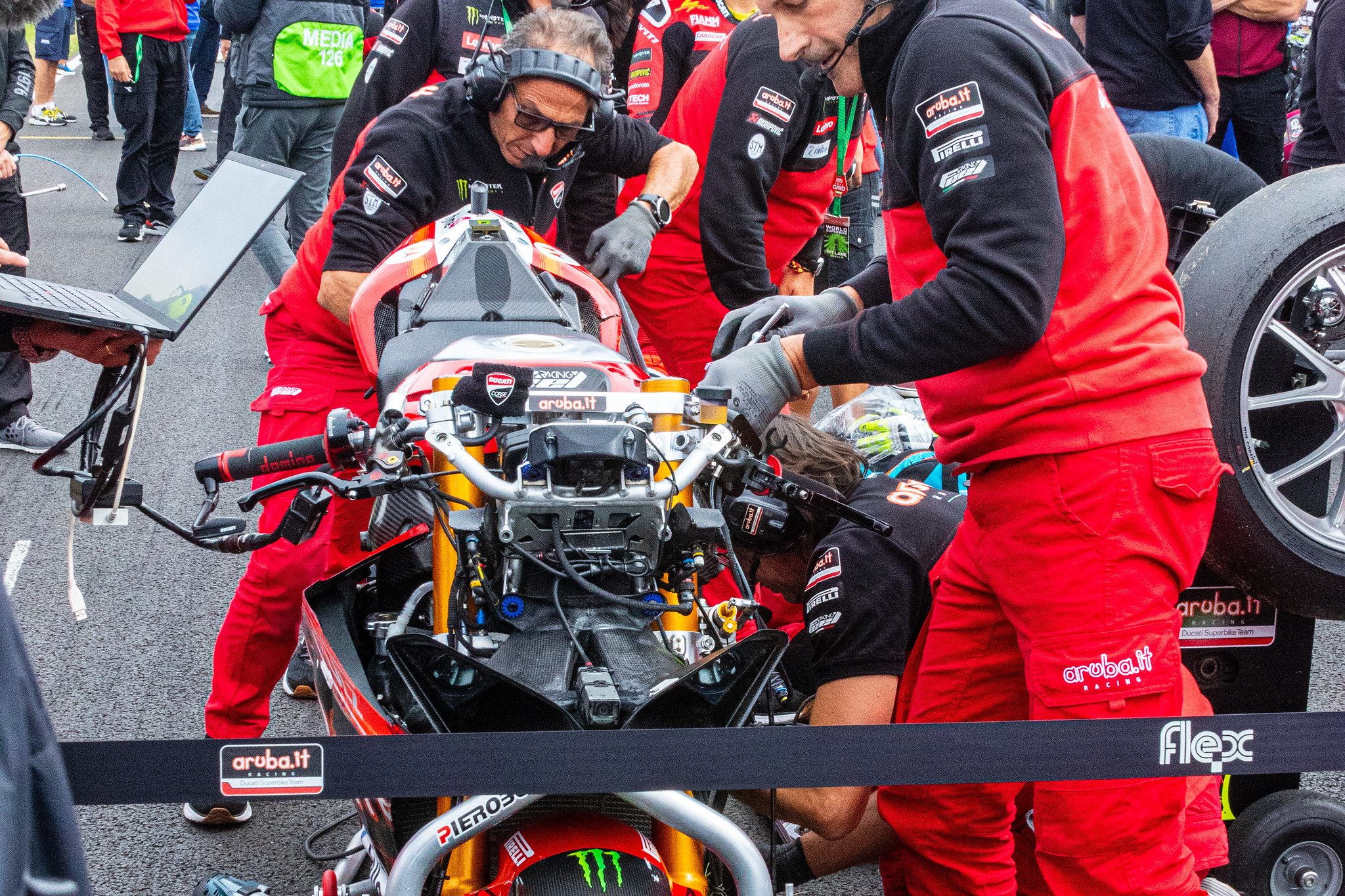 A broken Ducati