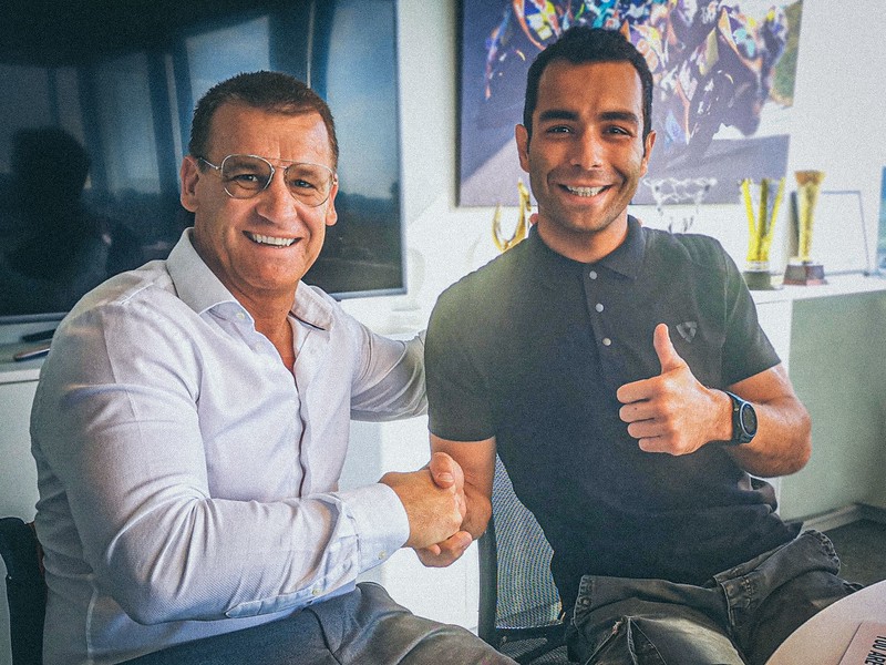 KTM sporting director Pit Beirer (left) and Danilo Petrucci